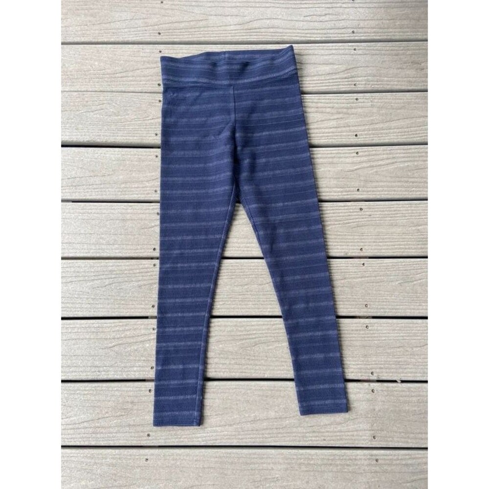 Aerie Women’s Navy Blue Textured Striped Leggings